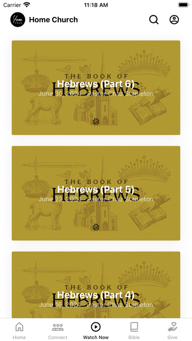 Home Church App Screenshot