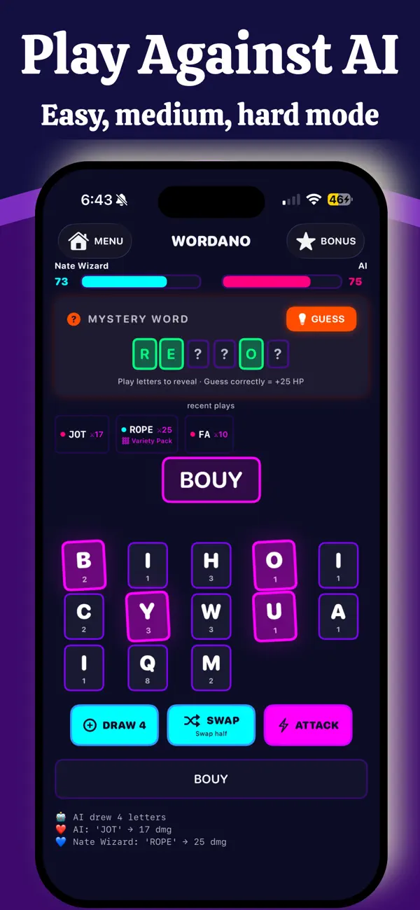 Wordano - Battle Word Game Screenshot 4