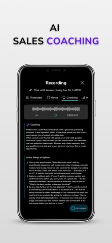 Agogee: AI Sales Notes iPhone screenshot