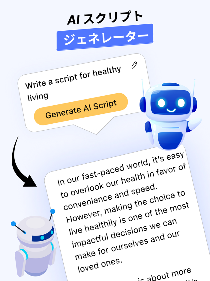 テレプロンプター AI スクリプトプロンプト
