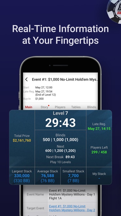 WSOP+ : WSOP Official App Screenshot