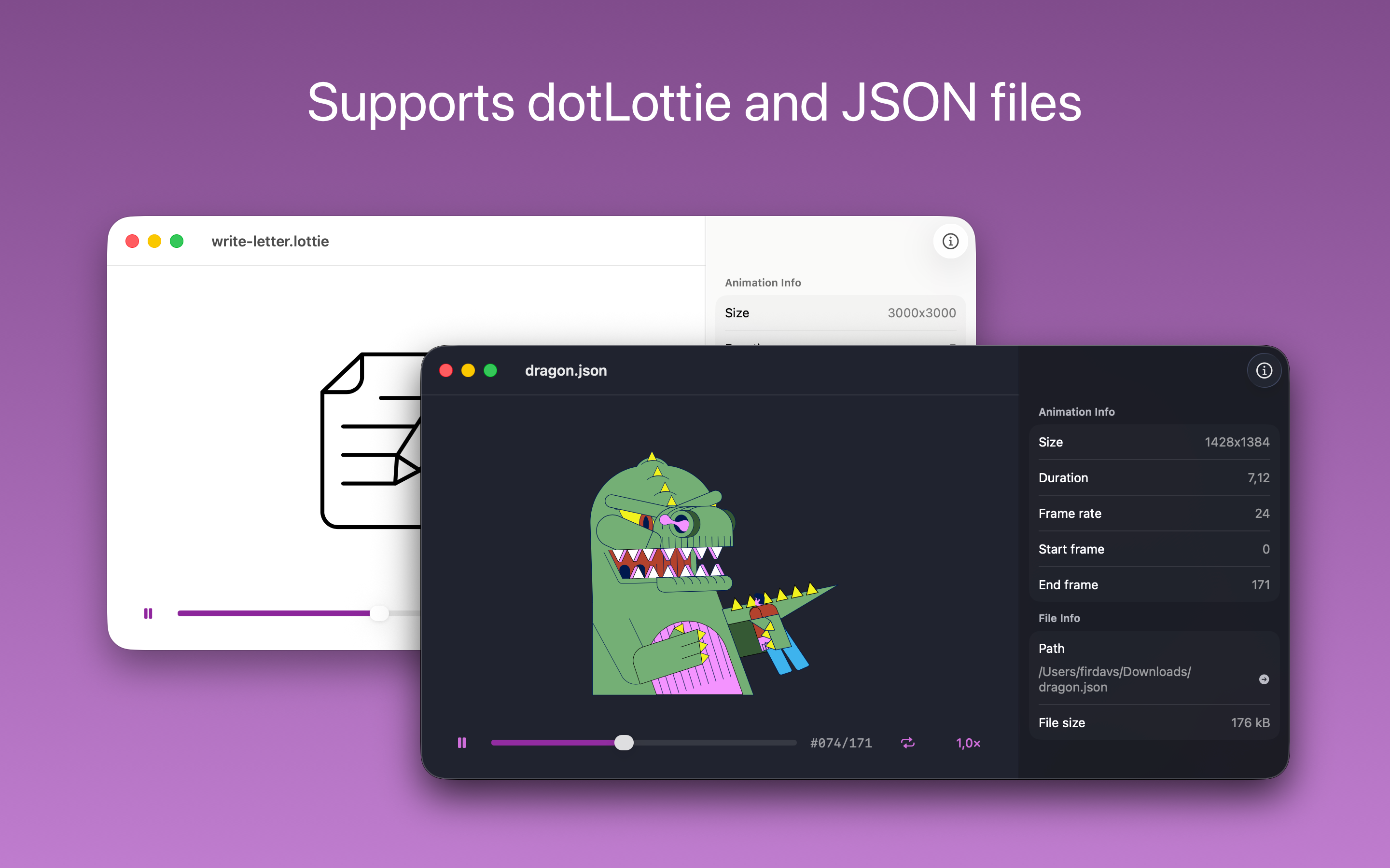 Mottie: Lottie Player