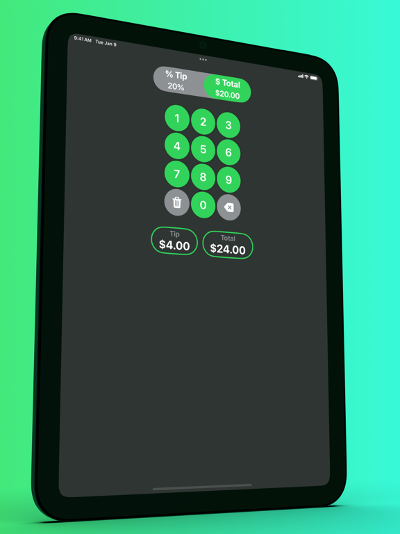Tippey - Tip Calculator iPad screenshot 2 - Food & Drink app