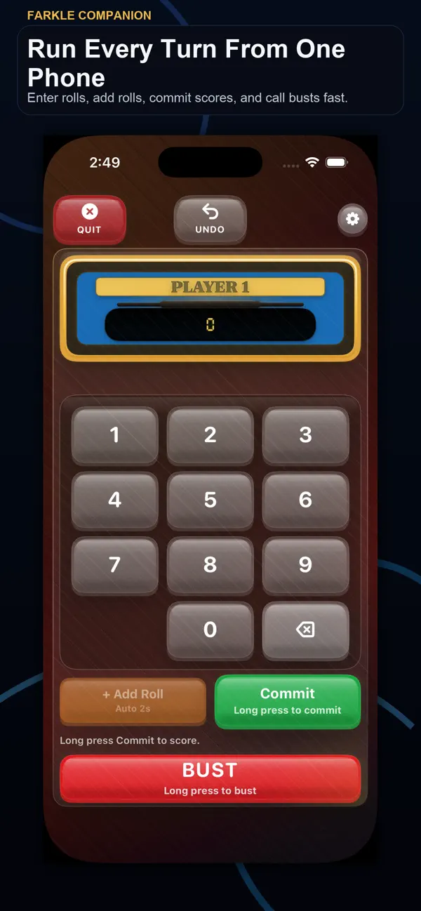 Screenshot #1 pour Farkle Companion