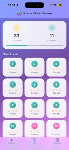 Number Blocks Sudoku screenshot