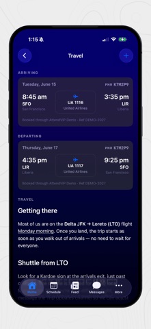 Attend Events screenshot