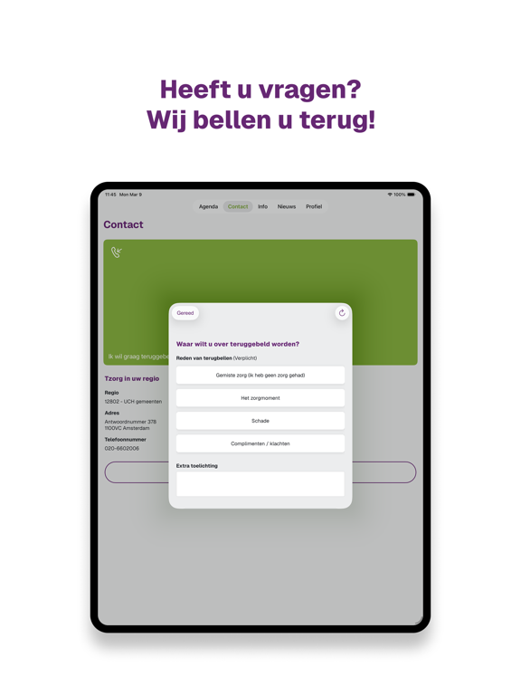 Tzorg iPad screenshot
