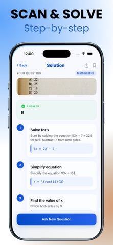 AI Homework Helper - Math Scan Screenshot 2 of 4