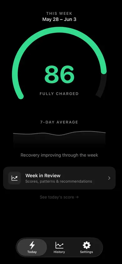 Current: Recovery Score screenshot 3
