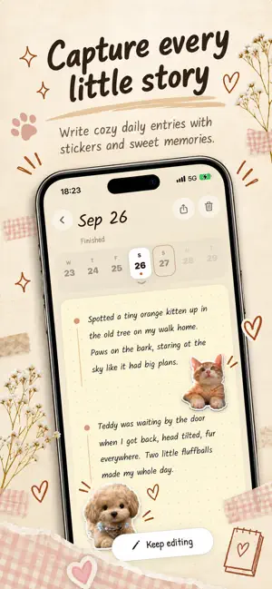 Sticker Diary: Photo Scrapbook screenshot 2
