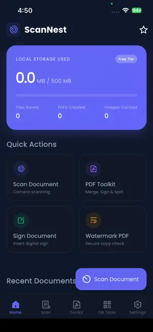 ScanNest: PDF Scanner & OCR screenshot 1