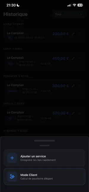 TipShift screenshot 3