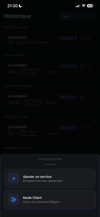 TipShift Screenshot 3 of 5