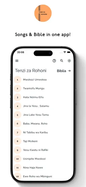 Tenzi za Rohoni + Biblia screenshot 1