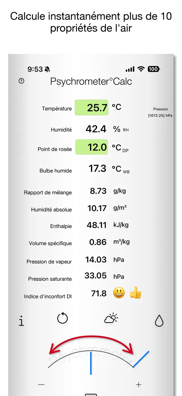 Screenshot #1 pour Calculer le confort