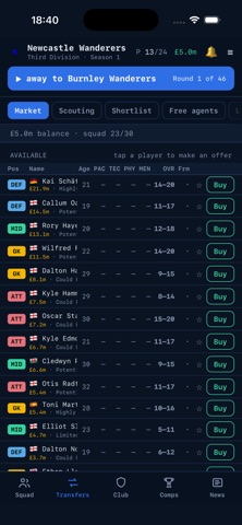 Tactical manager screenshot 1