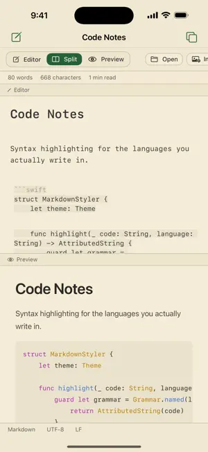 Mori - Markdown Editor screenshot 3