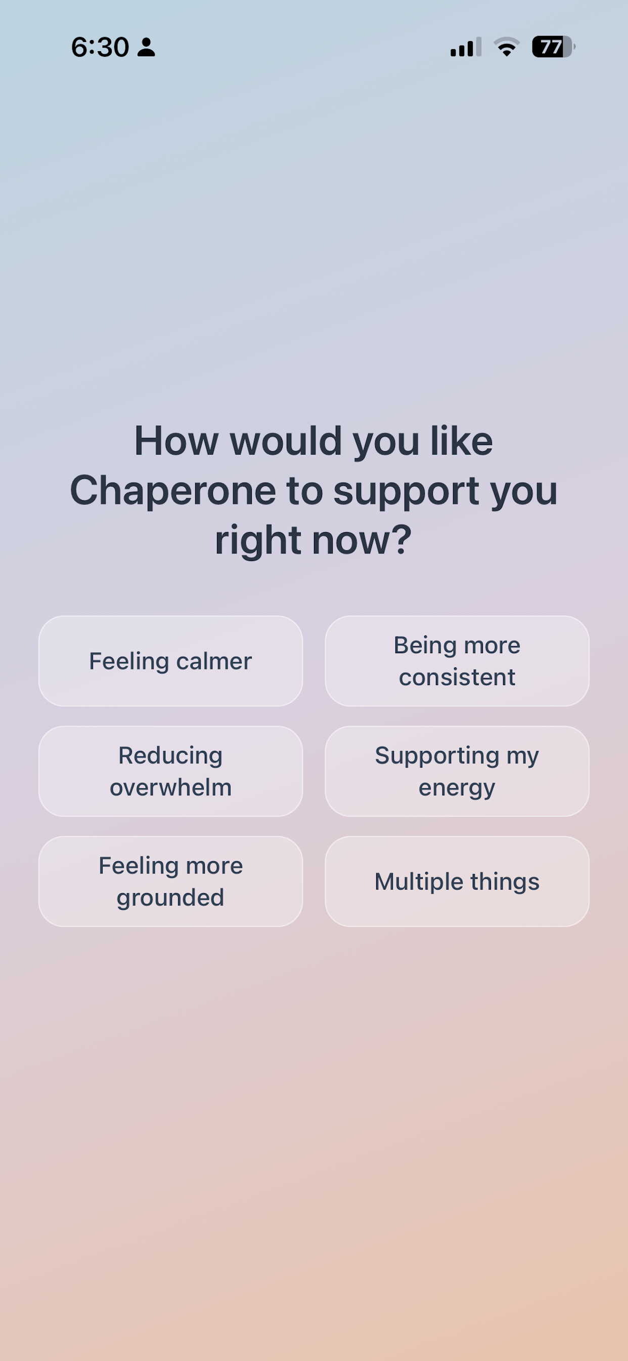 Chaperone: Daily Calm screenshot 6