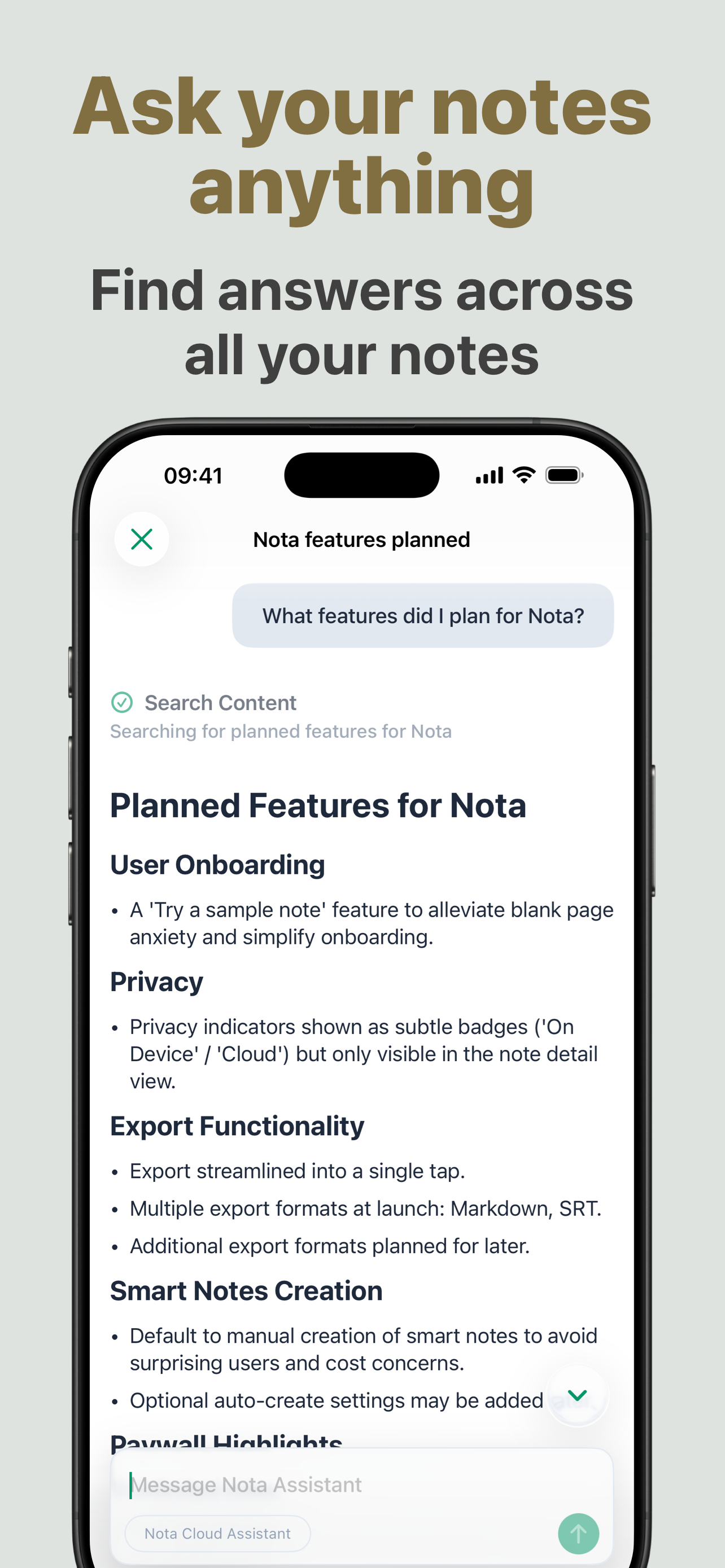 Nota: AI Audio Notes