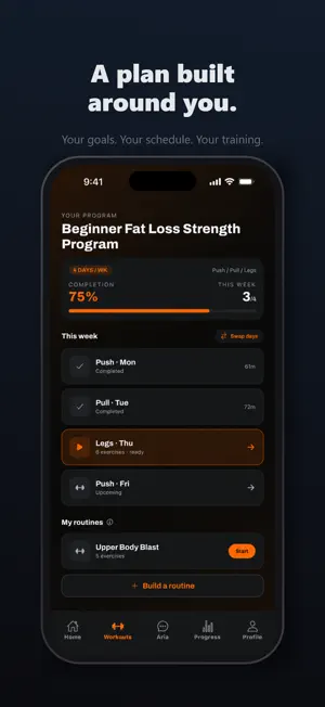 Aria: AI Fitness Coach screenshot 1