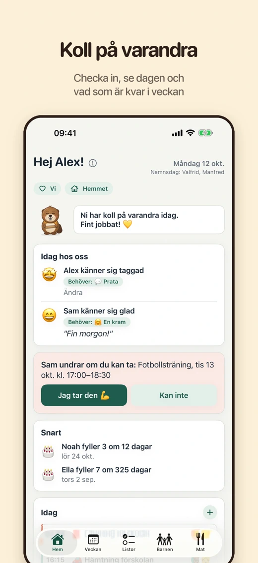 Samsas Appen screenshot 1