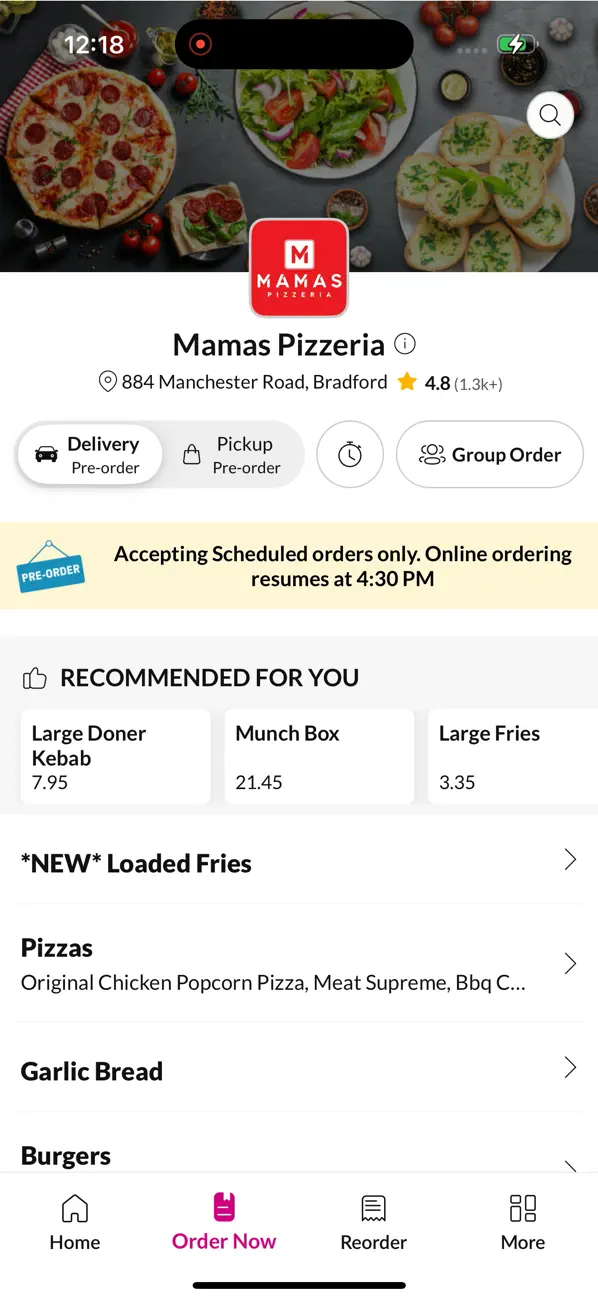 Screenshot #2 pour King Pizza Widnes