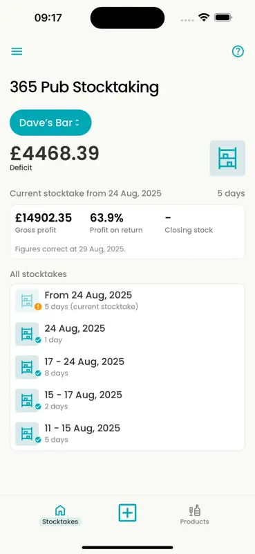 365 Pub Stocktaking screenshot 1 of 8