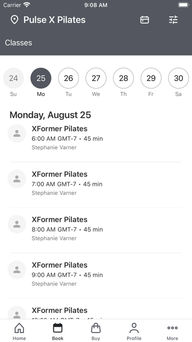 Pulse X Pilates Screenshot