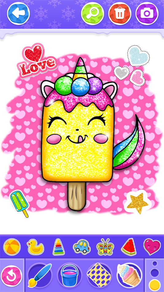 #6. Ice cream Coloring game (iOS) Podle: C FLOW GAMES SARL