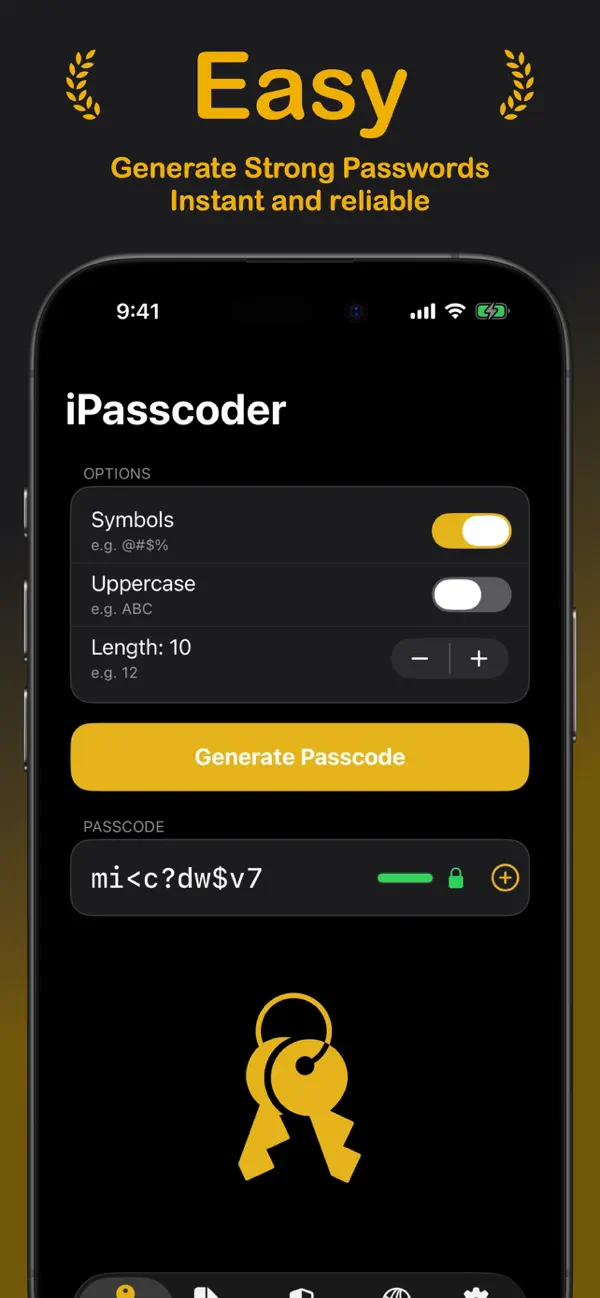 #1. iPasscoder (iOS) Przez: Youssef Keram