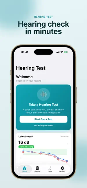 Hearing Test & Audiogram screenshot 1
