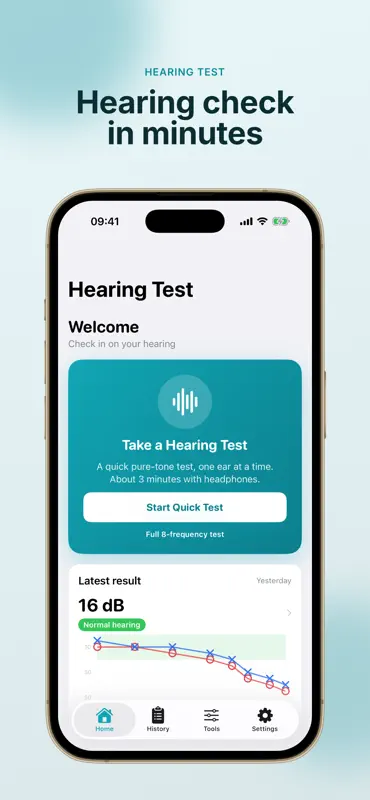 Hearing Test & Audiogram screenshot 1 of 10