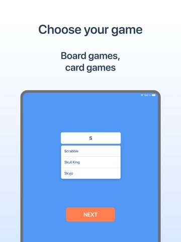 Score Pad - board game tracker iPad screenshot