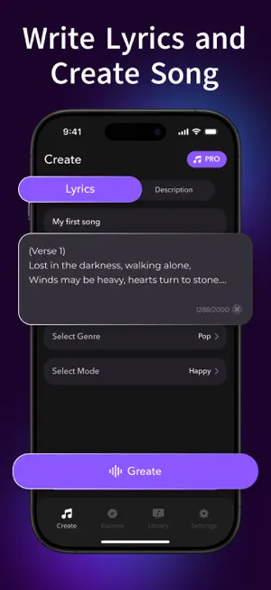 AI RAP - song generator screenshot 2