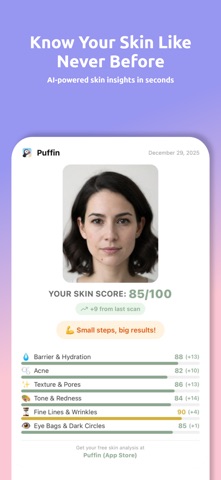 Puffin: Acne Tracker screenshot