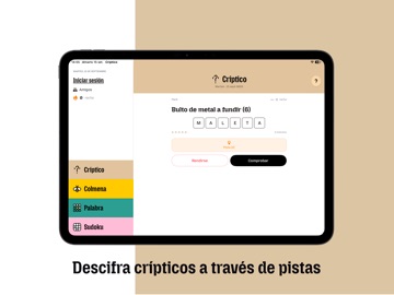 Críptico: Juegos de palabras iPad screenshot 1