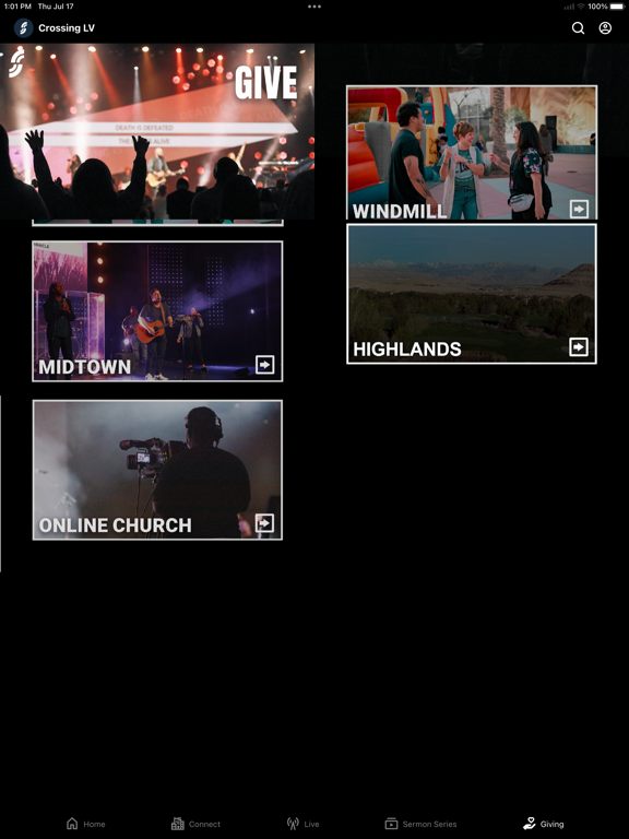 The Crossing Las Vegas iPad screenshot 5 - Lifestyle app