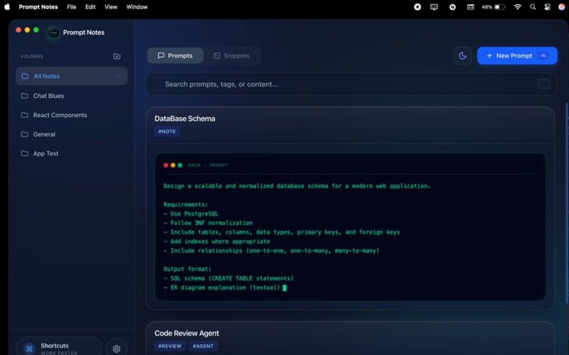 Prompt Notes Pro screenshot