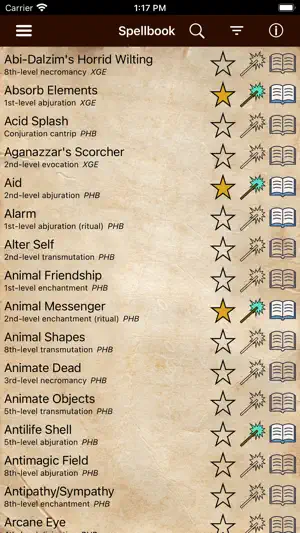 D&D Spellbook 5e screenshot 1