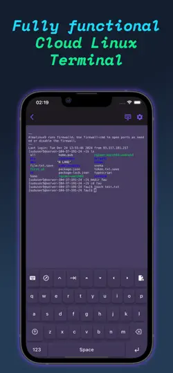 Capture d'écran de Termux sur iPhone 3