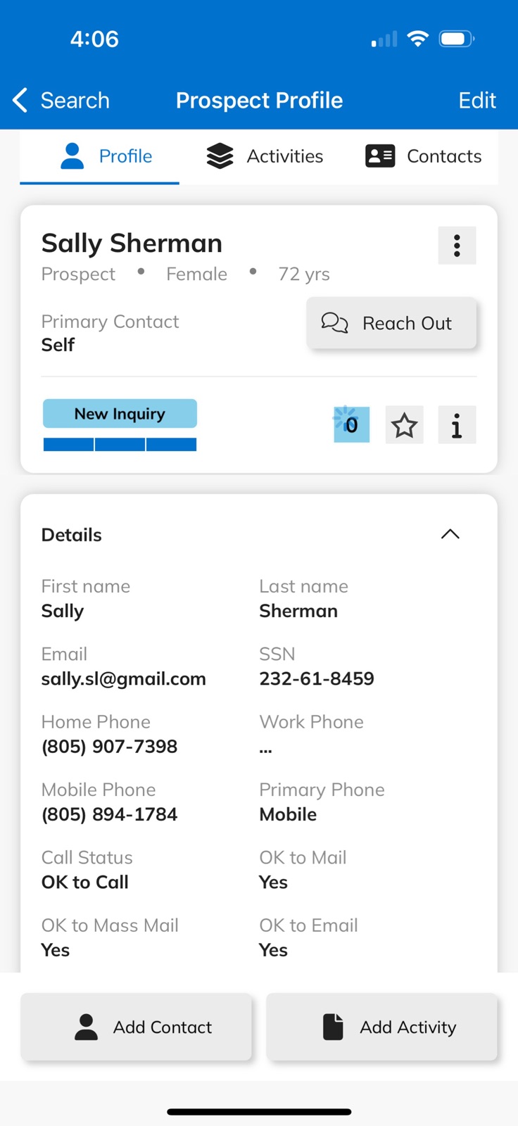 Senior CRM V8 iphone screenshot 3