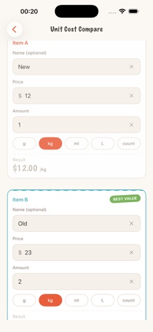 App screenshot