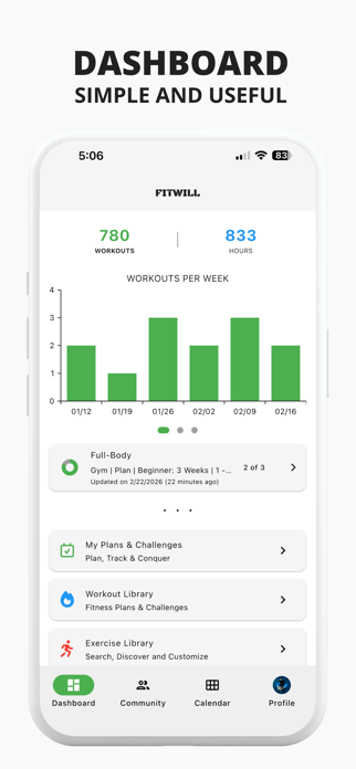 Fitwill: Workout Log & Planner Screenshot 7 of 10