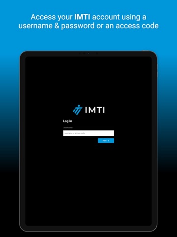 IMTI iPad screenshot
