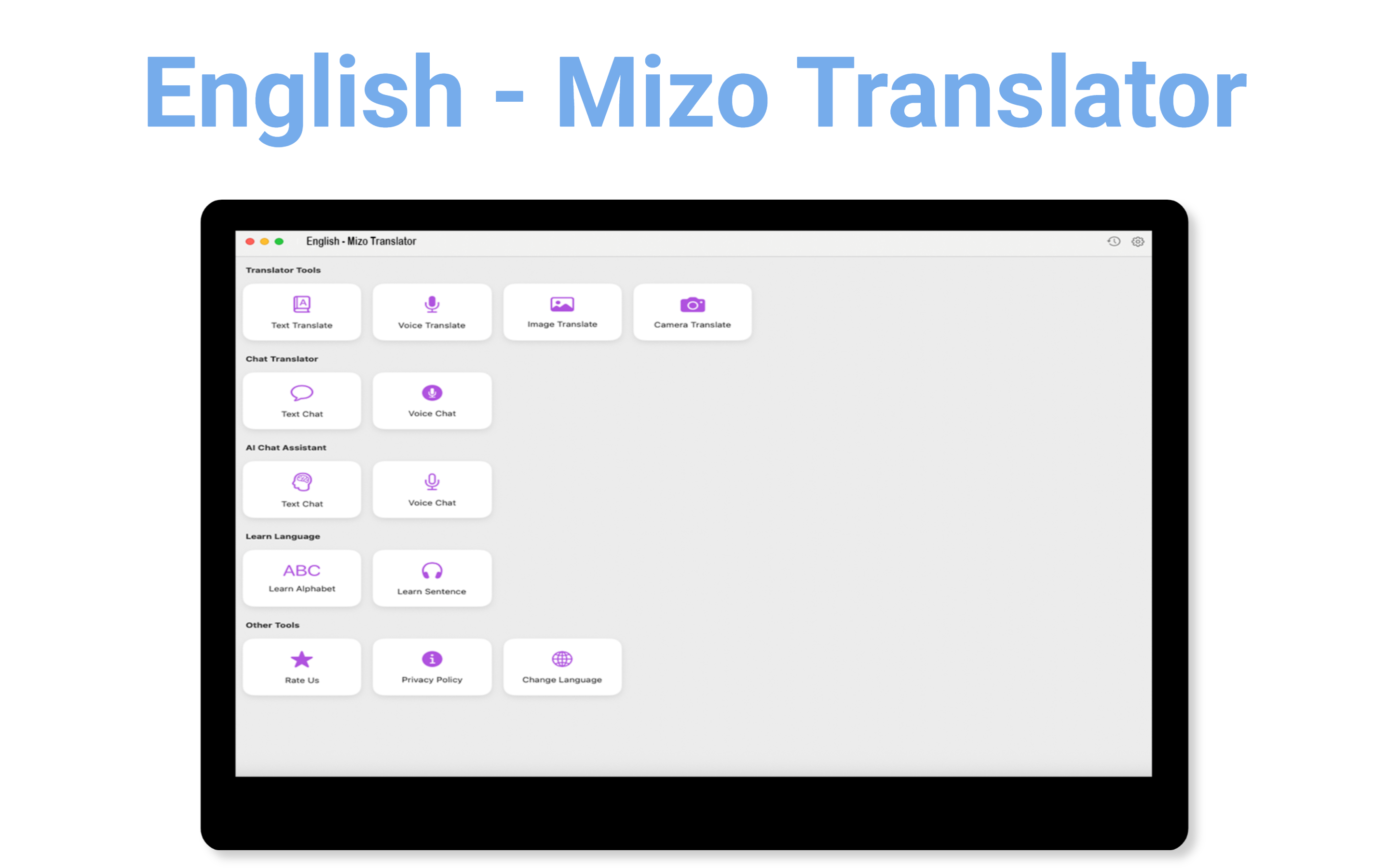 English - Mizo Translator