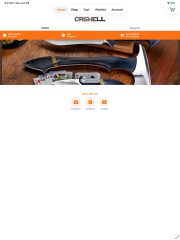 Caswell Inc iPad screenshot