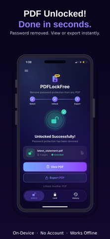 PDF Lock: Unlock & Protect Screenshot 4 of 5