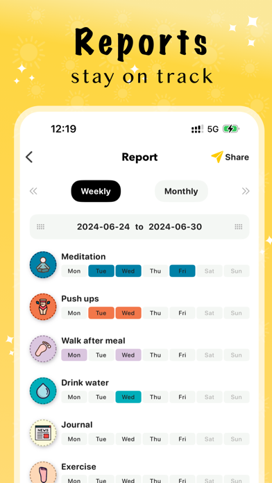 ShineDay - Habit Tracker Screenshot 3 - AppWisp.com ShineDay - Habit Tracker Screenshot 3 - AppWisp.com