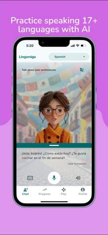 Lingomigo -Language practice Screenshot 1 of 4