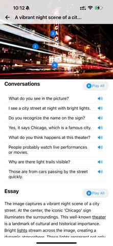 PhotoSpeak: AI Photo Learning iPhone screenshot